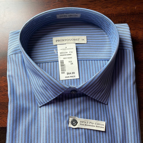 The Men’s Wearhouse Shirts Striped Buttonup Dress Shirt Poshmark